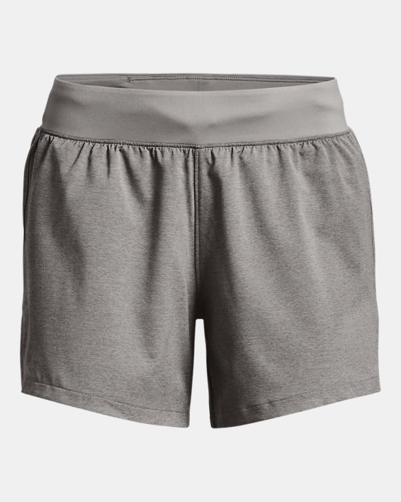 Women's UA Launch SW ''Go Long'' Shorts, Gray, pdpMainDesktop image number 6